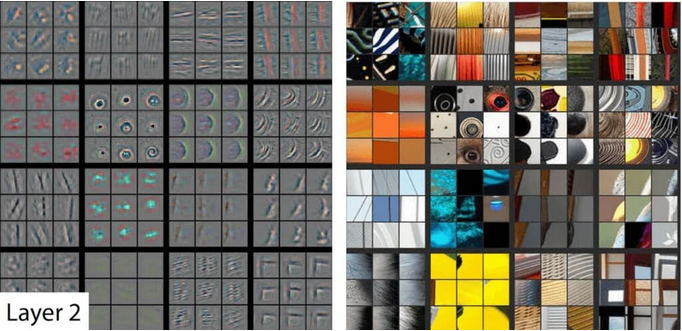 Example feature maps created by different convolutional kernels.